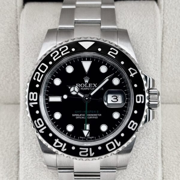 2018 Rolex GMT-Master II 40mm 116710LN Stainless Steel Black Dial