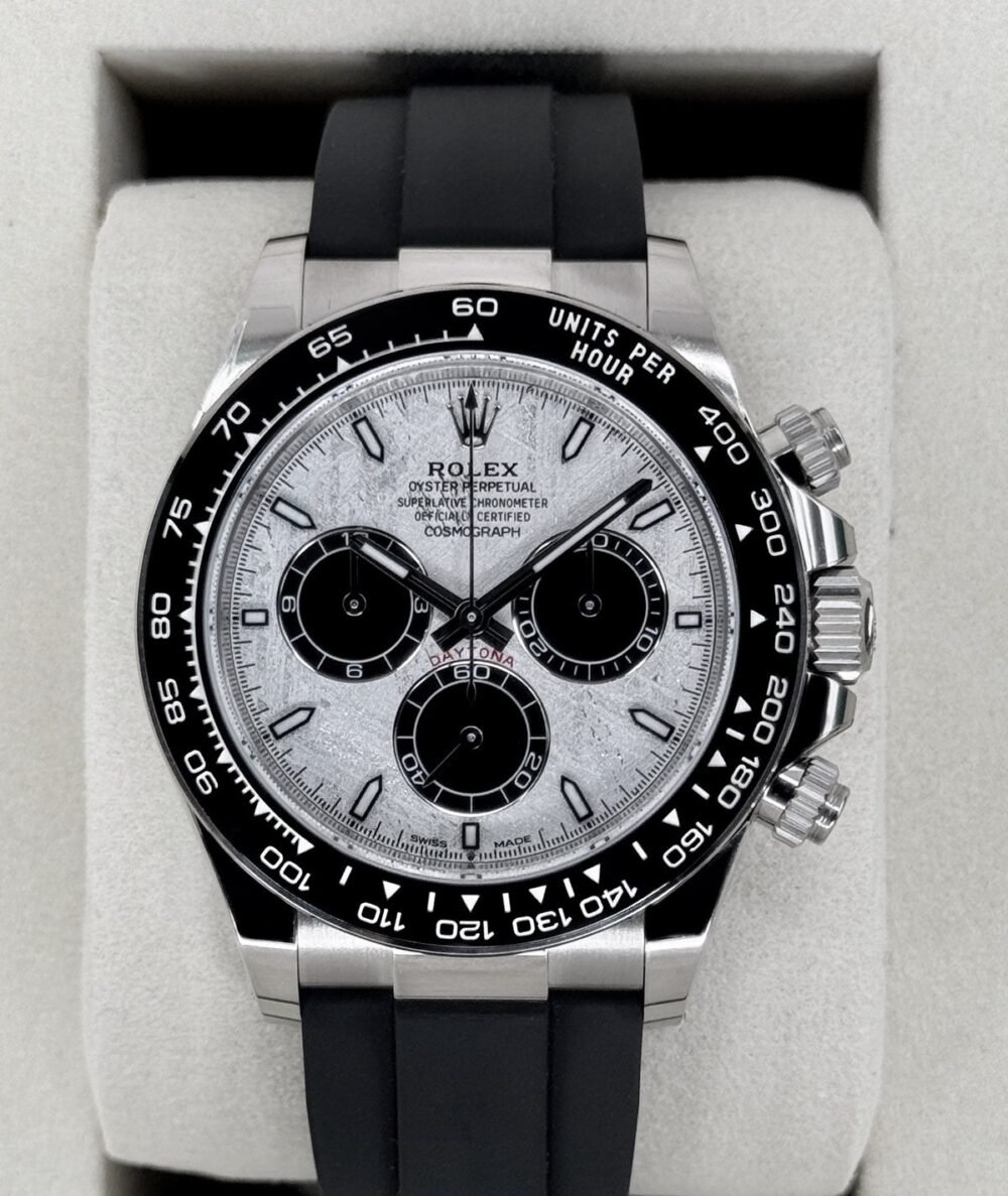 NEW 2026 Rolex Daytona 40mm 126519LN White Gold Oysterflex Meteorite Dial