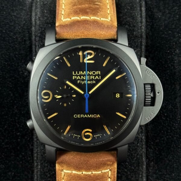 2016 Panerai Luminor 1950 3 Days 44mm PAM00580 Ceramic Black Dial