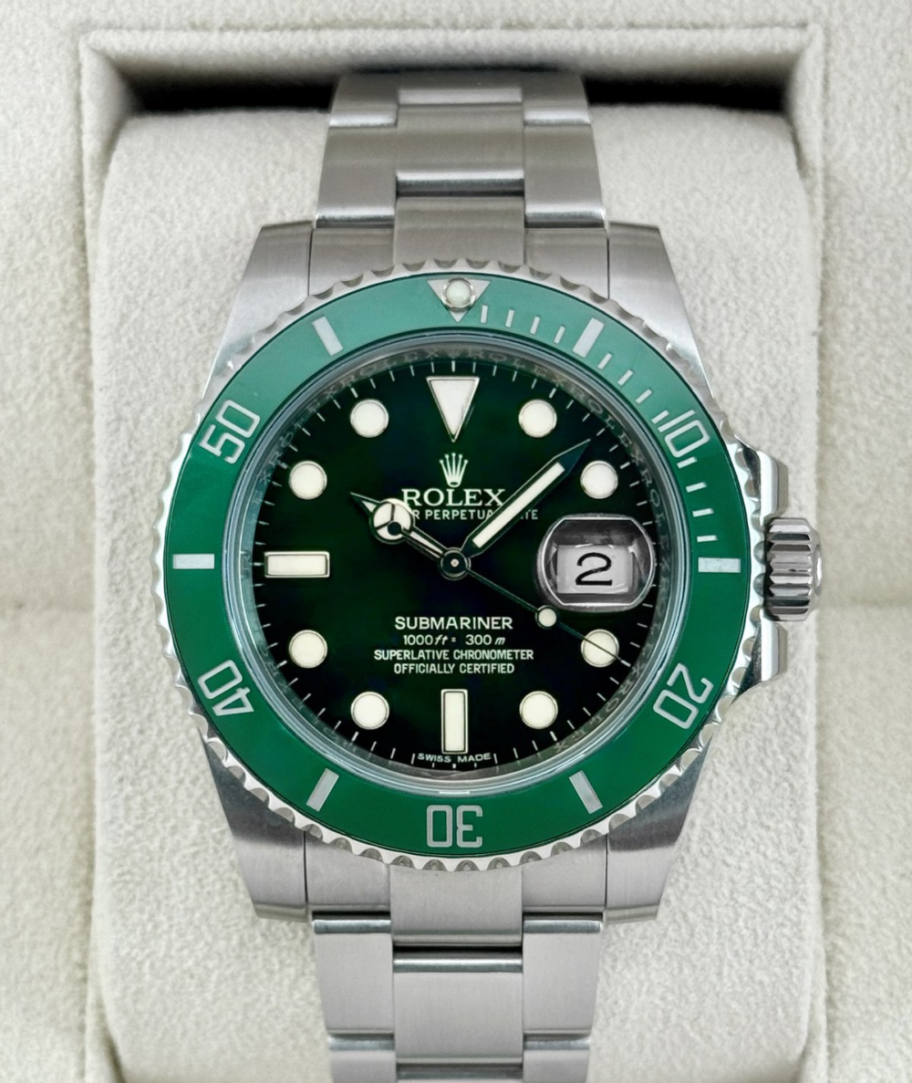 2017 Rolex Submariner “Hulk” 40mm 116610LV Green Dial