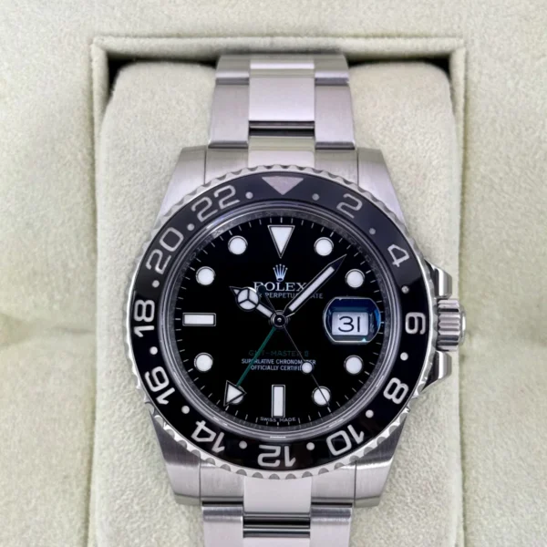 2014 Rolex GMT-Master II 40mm 116710LN Stainless Steel Black Dial