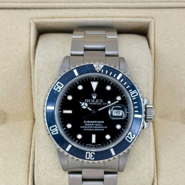 1985 Rolex Submariner 40mm 16800 Stainless Steel Ghost Bezel Black Dial