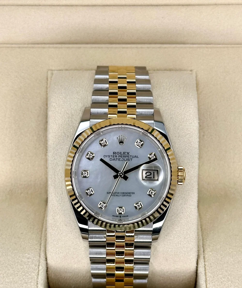 NEW 2023 Rolex Datejust 36mm 126233 Mother of Pearl Diamond Dial