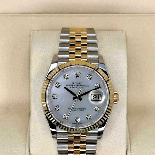 NEW 2023 Rolex Datejust 36mm 126233 Mother of Pearl Diamond Dial