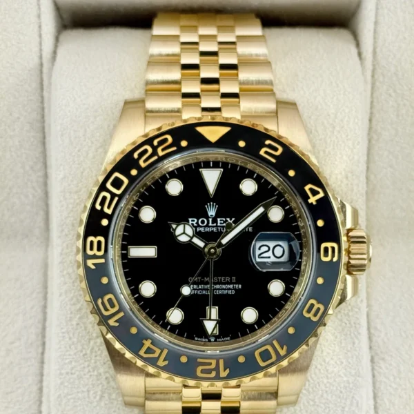 2023 Rolex GMT-Master II 40mm 126718GRNR Jubilee Black Dial