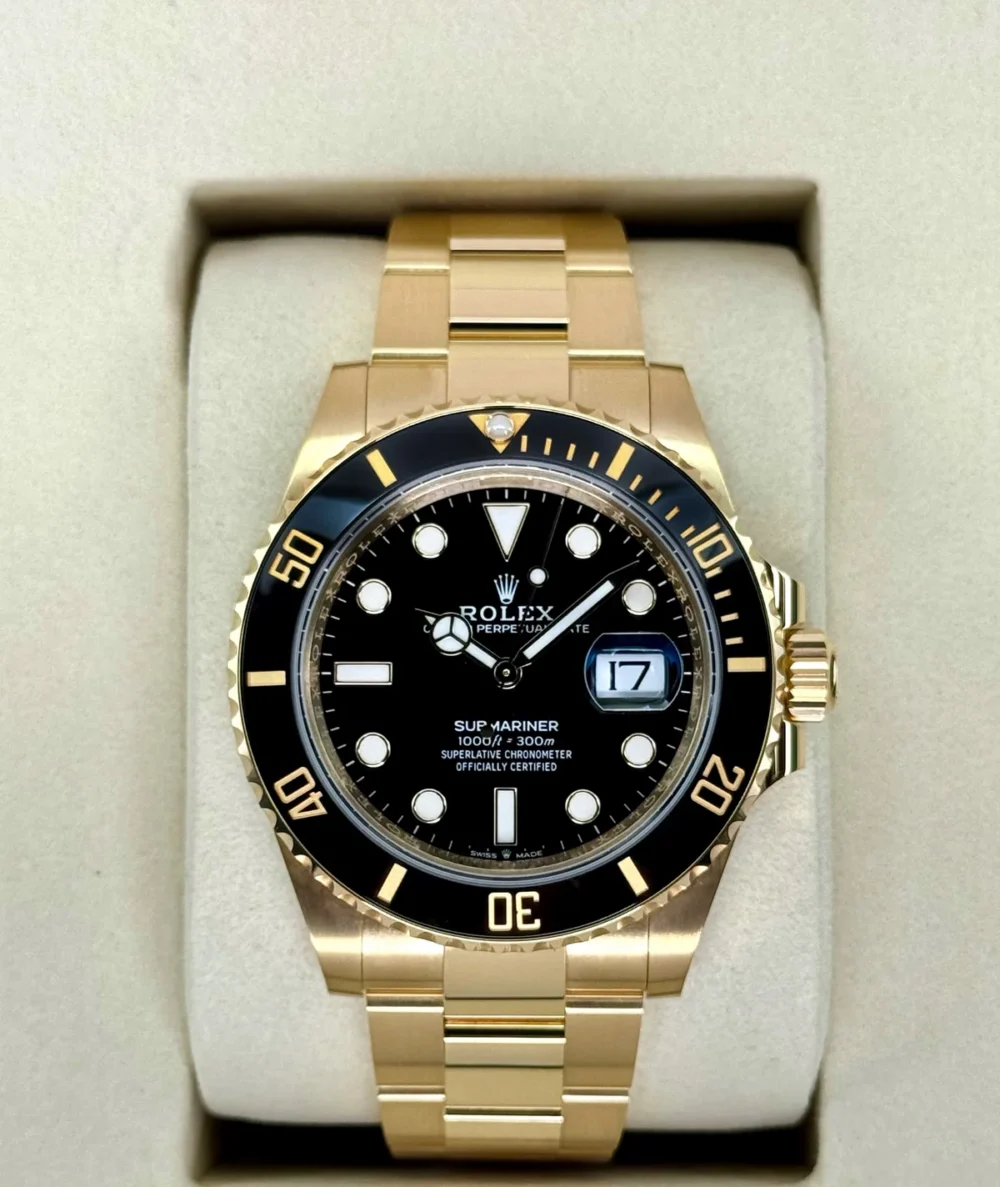 NEW 2025 Rolex Submariner 41mm 126618LN Yellow Gold Black Dial