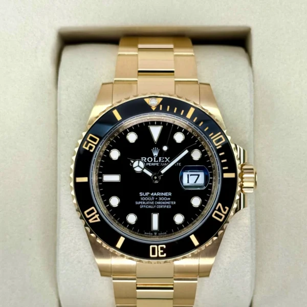 NEW 2025 Rolex Submariner 41mm 126618LN Yellow Gold Black Dial