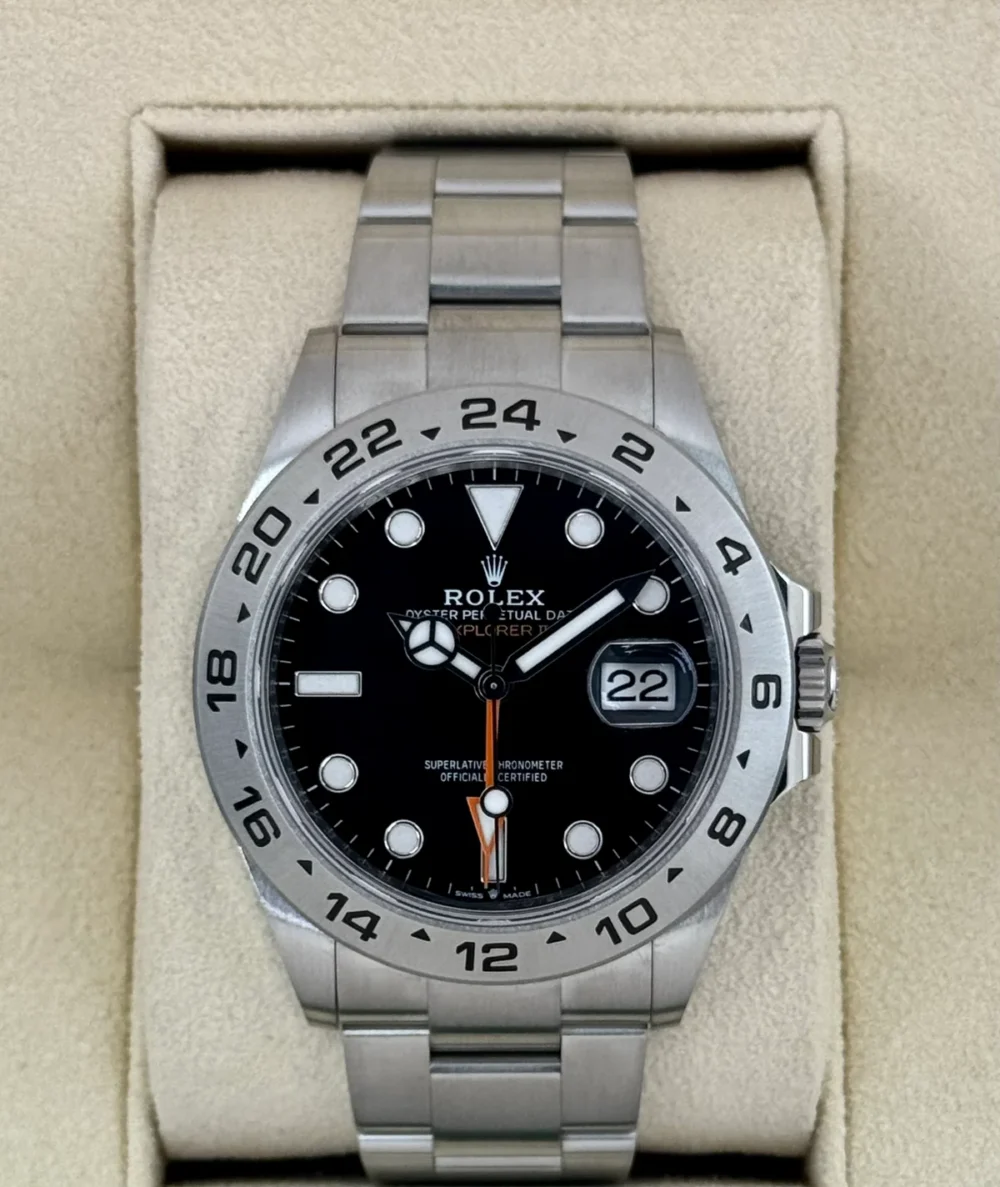 2022 Rolex Explorer II 42mm 226570 Black Dial