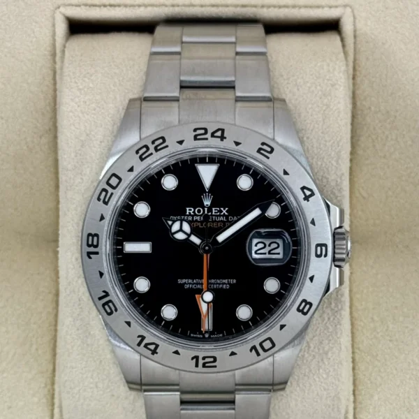 2022 Rolex Explorer II 42mm 226570 Black Dial