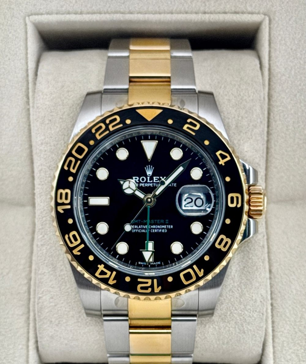 2017 Rolex GMT-Master II 40mm 116713LN Two-Tone Black Dial