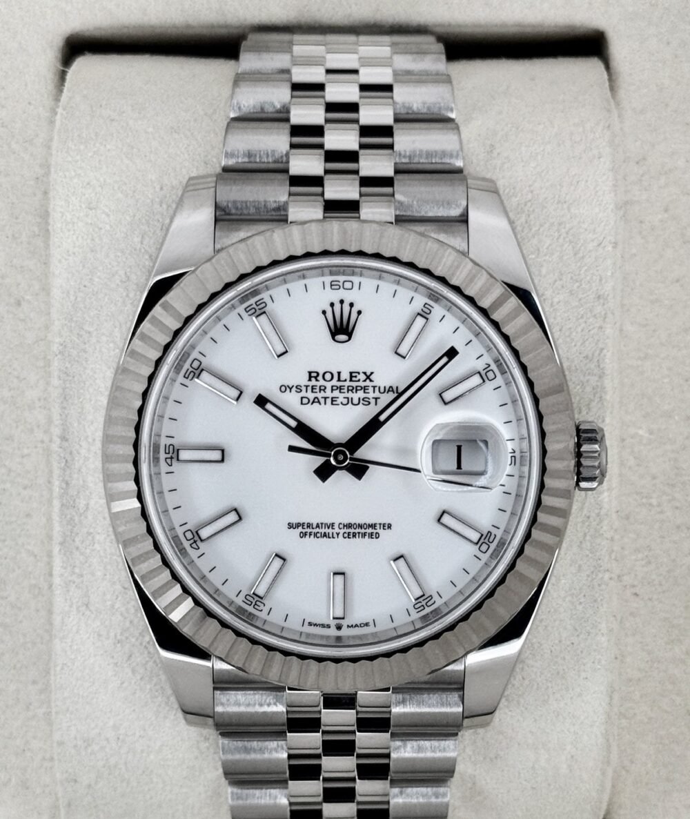 2026 Rolex Datejust 41mm 126334 Stainless Steel Jubilee White Dial