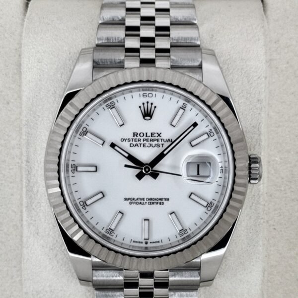 2026 Rolex Datejust 41mm 126334 Stainless Steel Jubilee White Dial