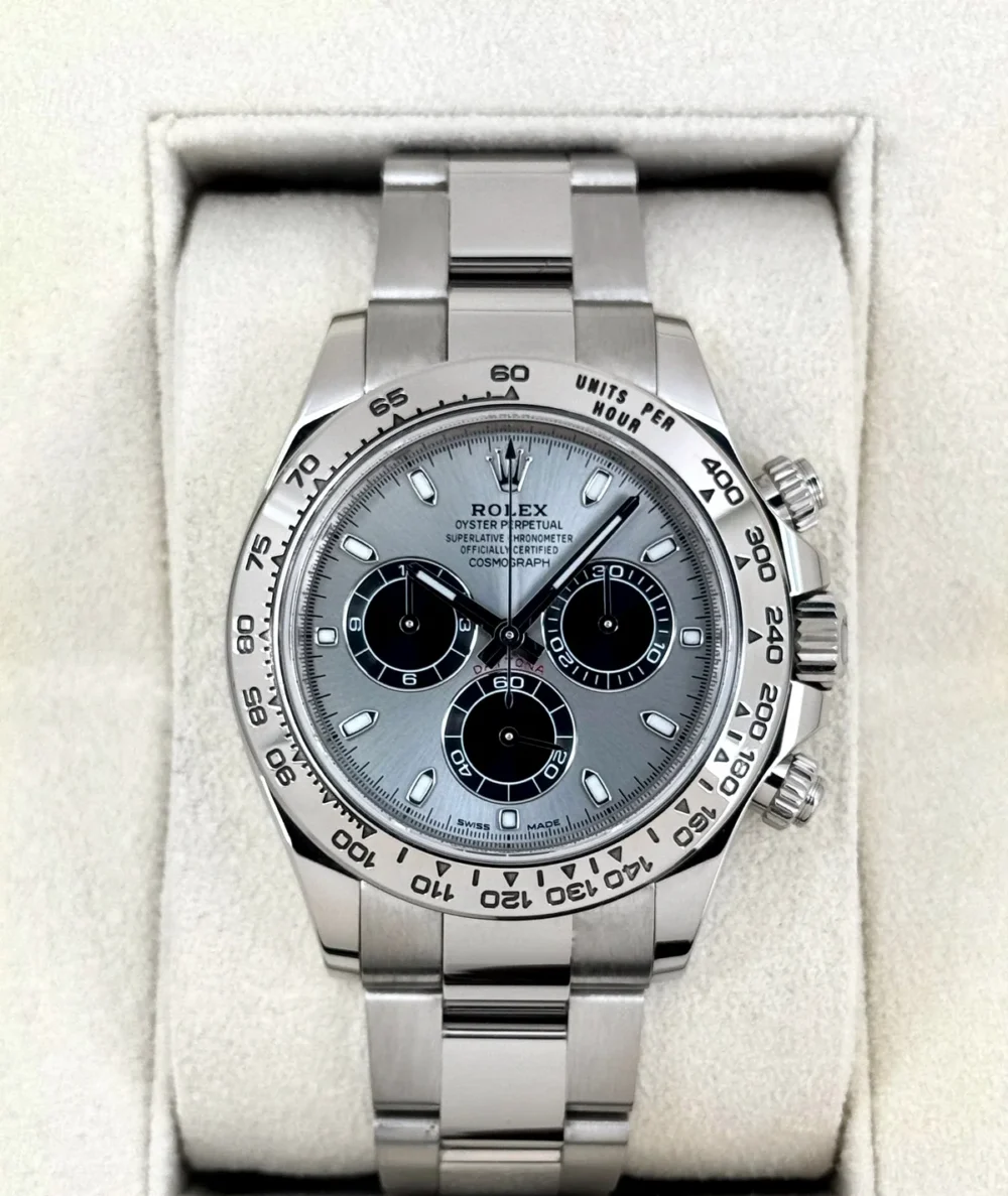 2019 Rolex Daytona 40mm 116509 White Gold Silver Ghost Dial