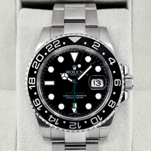 2008 Rolex GMT-Master II 40mm 116710LN Stainless Steel Black Dial