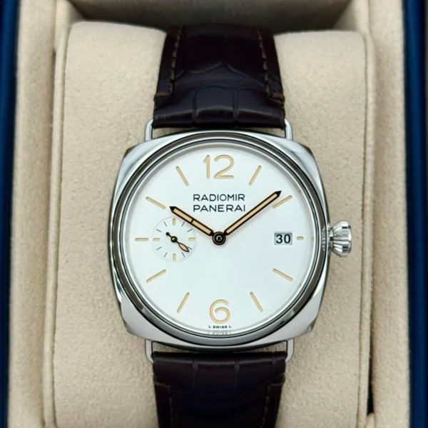 NEW 2024 Panerai Radiomir Quaranta 40mm PAM01570 Stainless Steel White Dial