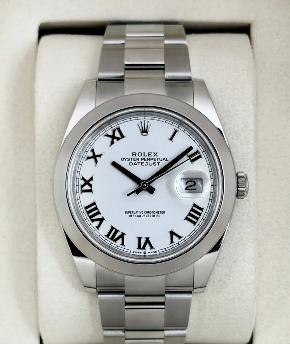 NEW 2025 Rolex Datejust 41mm 126300 Stainless Steel Oyster White Dial