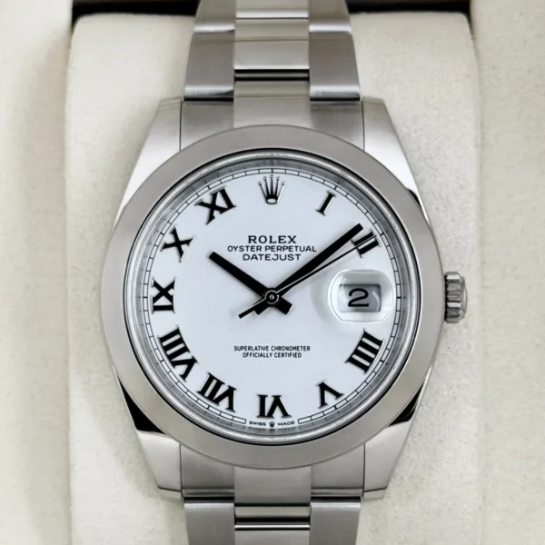 NEW 2025 Rolex Datejust 41mm 126300 Stainless Steel Oyster White Dial
