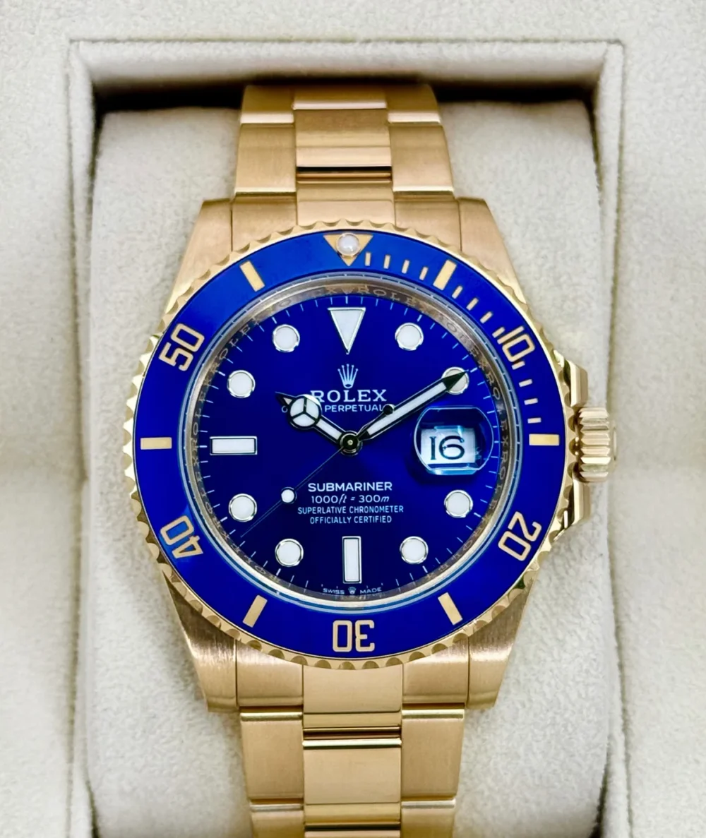 Rolex Submariner "Bluesy" 41mm 126618LB Yellow Gold Blue Dial