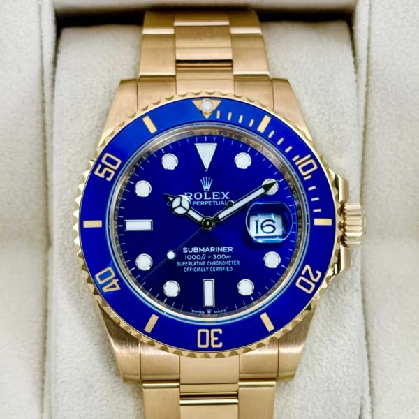 Rolex Submariner "Bluesy" 41mm 126618LB Yellow Gold Blue Dial