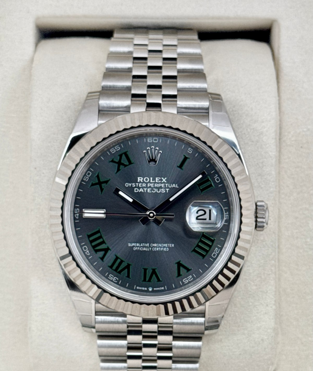 NEW 2025 Rolex Datejust 41mm 126334 Jubilee Wimbledon Dial (STICKERED)