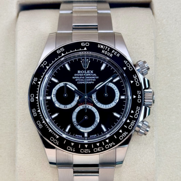 2025 Rolex Daytona 40mm 126500LN Stainless Steel Black Dial