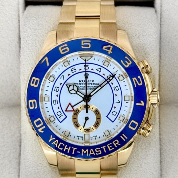 2023 Rolex Yacht-Master II 44mm 116688 18K Yellow Gold White Dial