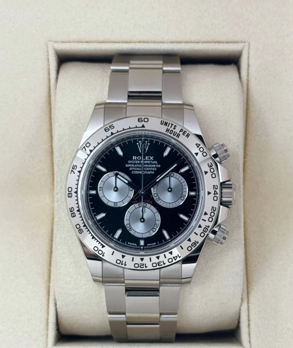 2023 Rolex Daytona 40mm 126509 White Gold Black Dial