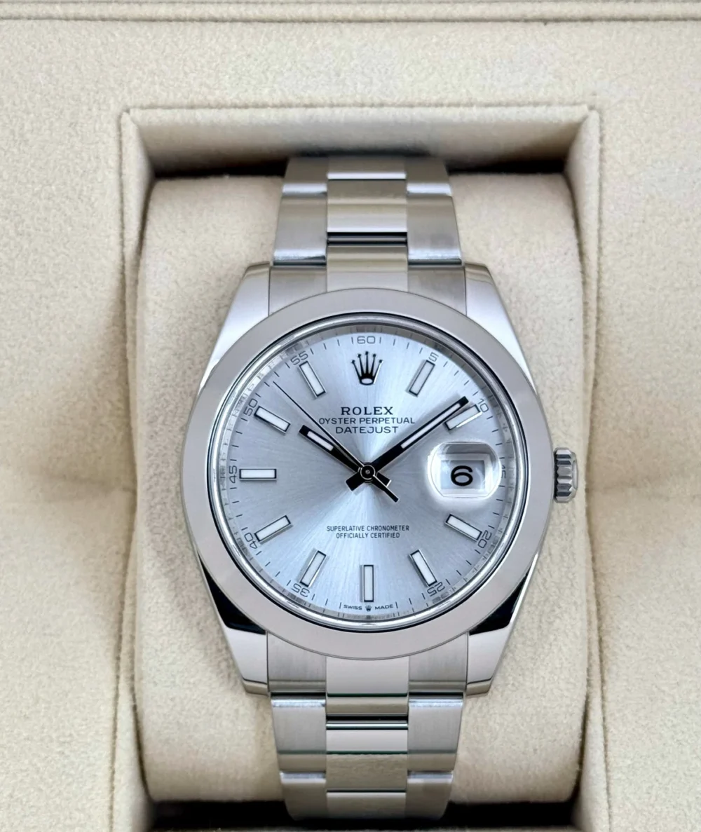 NEW 2025 Rolex Datejust 41mm 126300 Stainless Steel Oyster Silver Dial