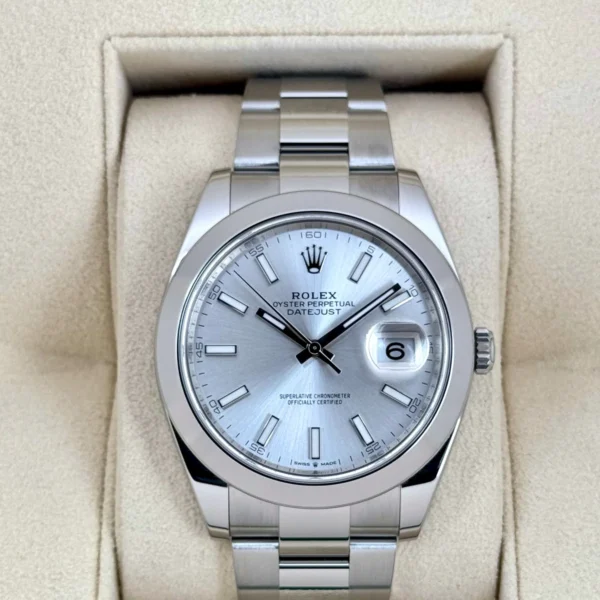 NEW 2025 Rolex Datejust 41mm 126300 Stainless Steel Oyster Silver Dial