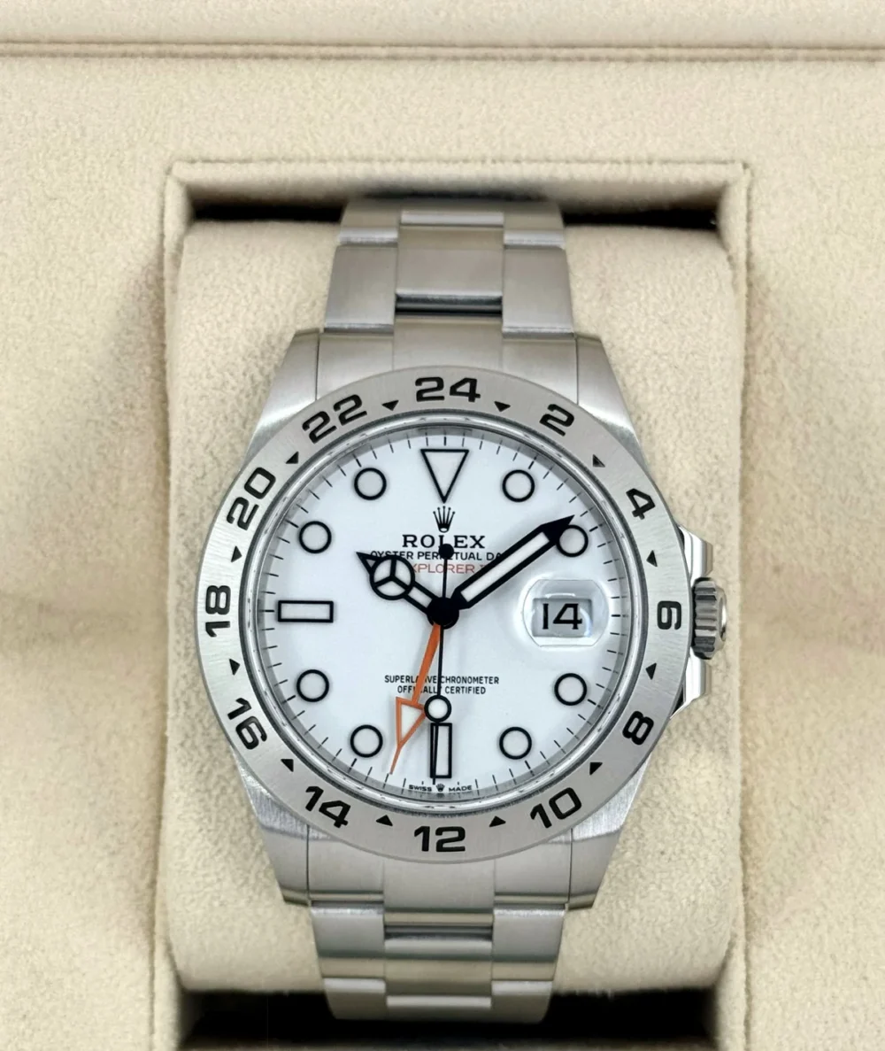 2023 Rolex Explorer II 42mm 226570 Polar White Dial