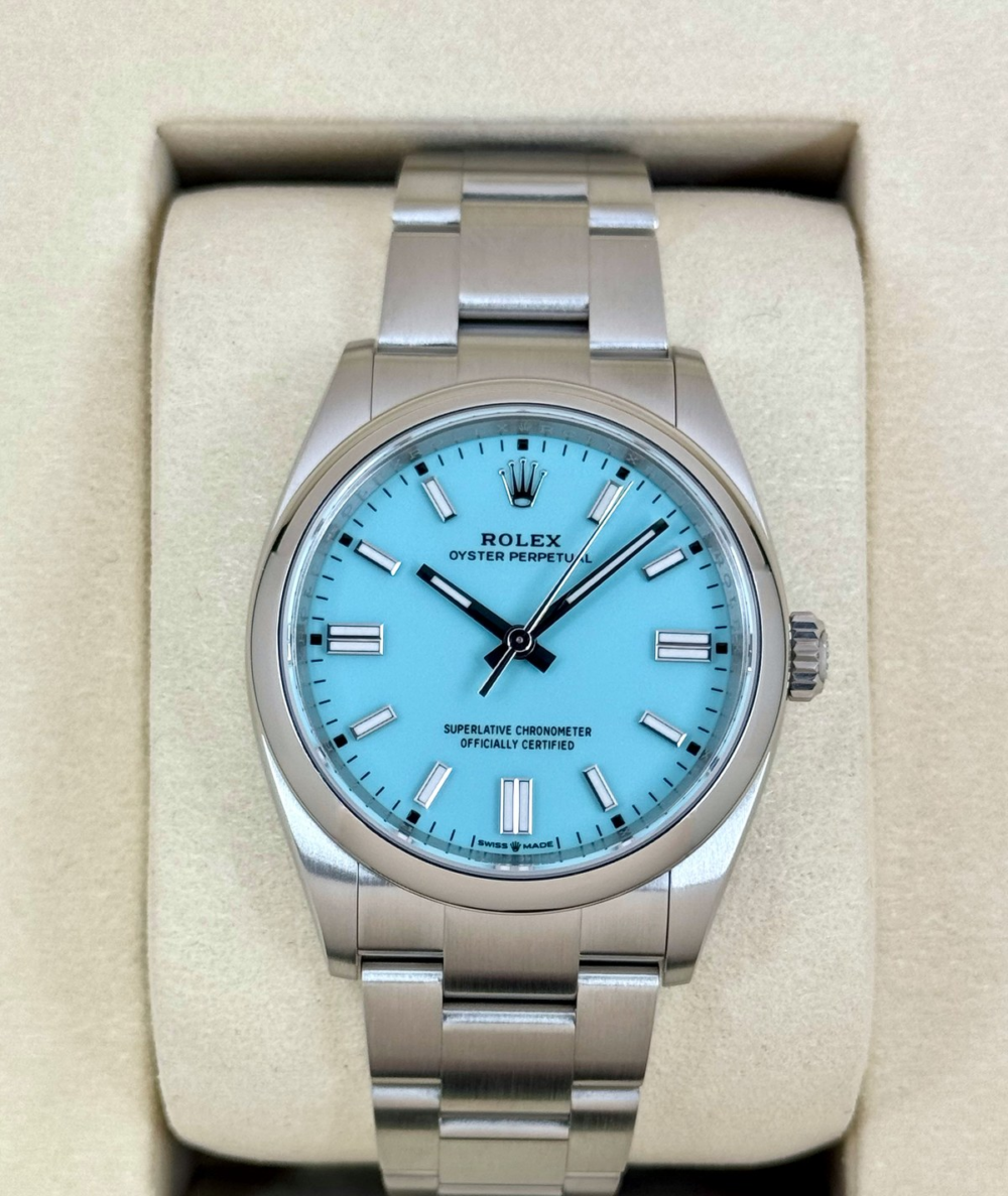 NEW 2026 Rolex Oyster Perpetual 36mm 126000 Tiffany Blue Dial