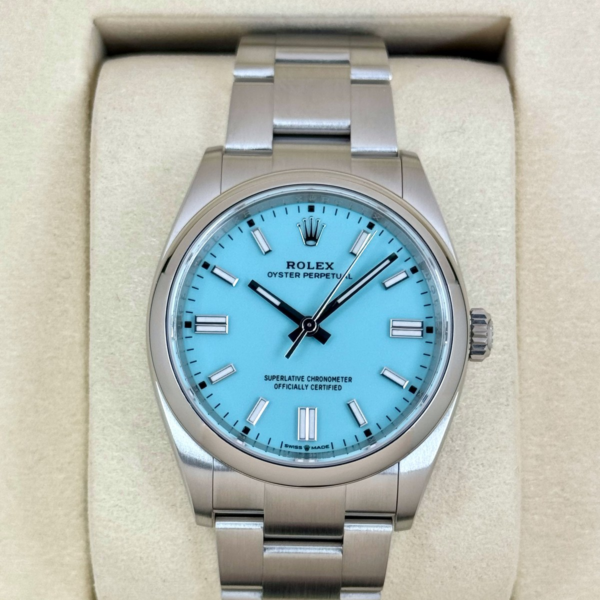 NEW 2026 Rolex Oyster Perpetual 36mm 126000 Tiffany Blue Dial