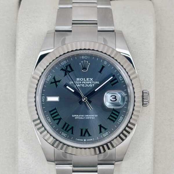 NEW 2026 Rolex Datejust 41mm 126334 Stainless Steel Oyster Wimbledon Dial (STICKERED)