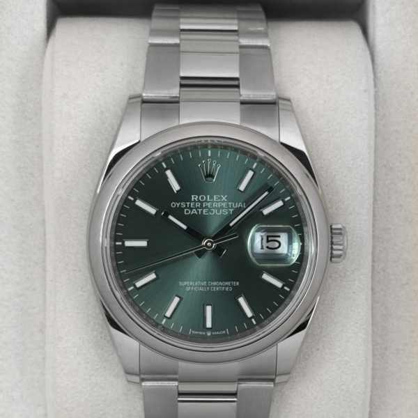 NEW 2026 Rolex Datejust 36mm 126200 Oyster Mint Green Dial