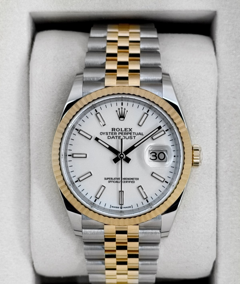 NEW 2026 Rolex Datejust 36mm 126233 Two-Tone Jubilee White Dial