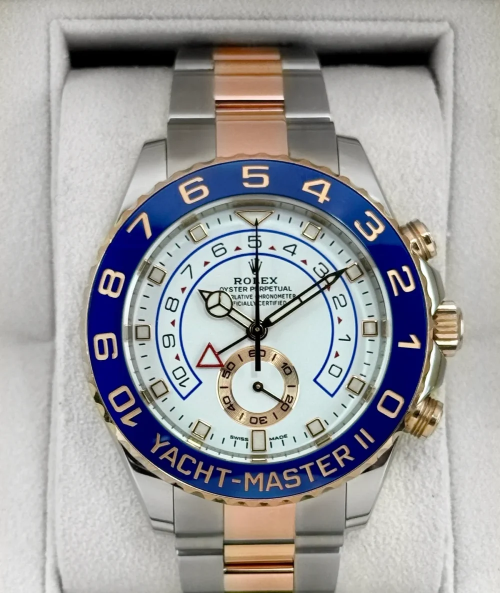 Rolex Yacht-Master II 44mm 116681 Two-Tone White Dial