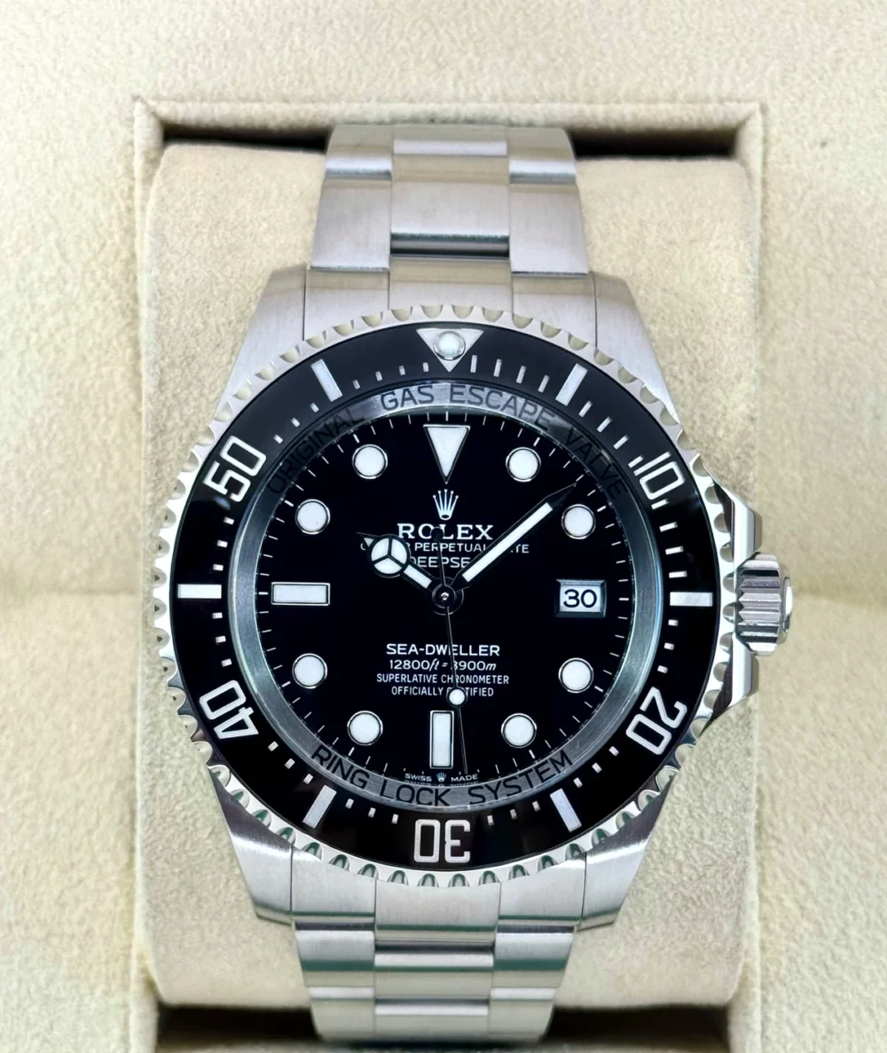 2023 Rolex Deepsea 44mm 136660 Stainless Steel Black Dial