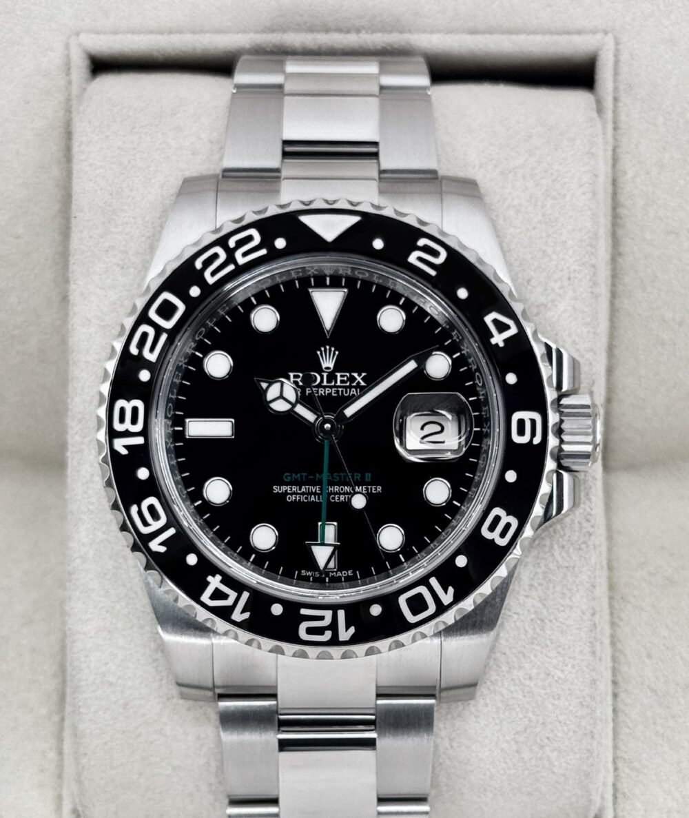 2017 Rolex GMT-Master II 40mm 116710LN Stainless Steel Black Dial