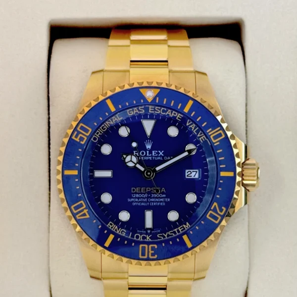 NEW 2025 Rolex Deepsea 44mm 136668LB Yellow Gold Blue Dial