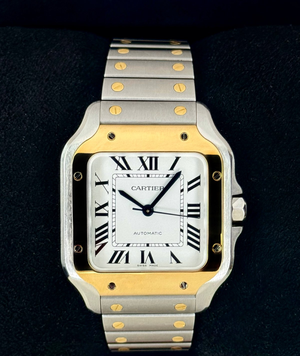2020 Cartier Santos 35.1mm W2SA0007 Two-Tone White Dial
