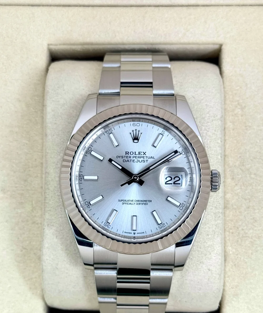 2025 Rolex Datejust 41mm 126334 Stainless Steel Oyster Silver Dial