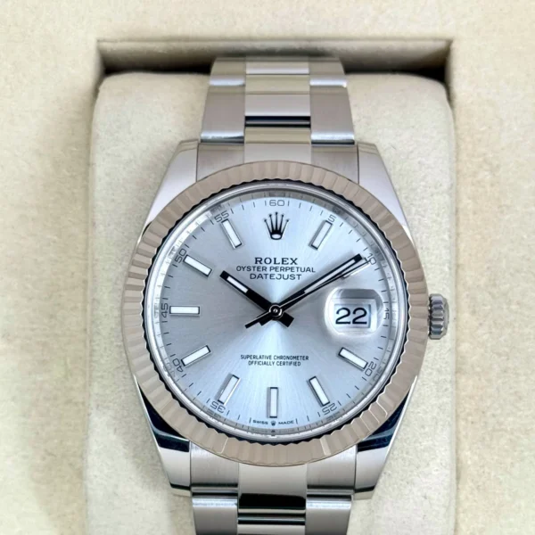 2025 Rolex Datejust 41mm 126334 Stainless Steel Oyster Silver Dial