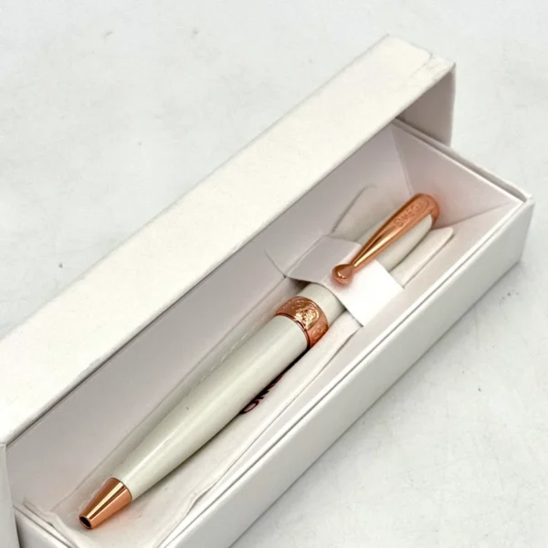 BRAND NEW OMEGA Ballpoint Pen White with Box