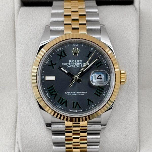 2022 Rolex Datejust 36mm 126233 Two-Tone Jubilee Wimbledon Dial