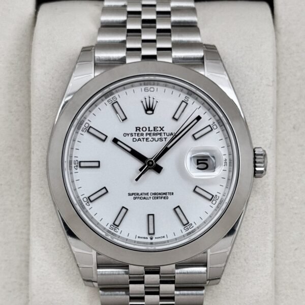 NEW 2026 Rolex Datejust 41mm 126300 Stainless Steel Jubilee White Dial (STICKERED)
