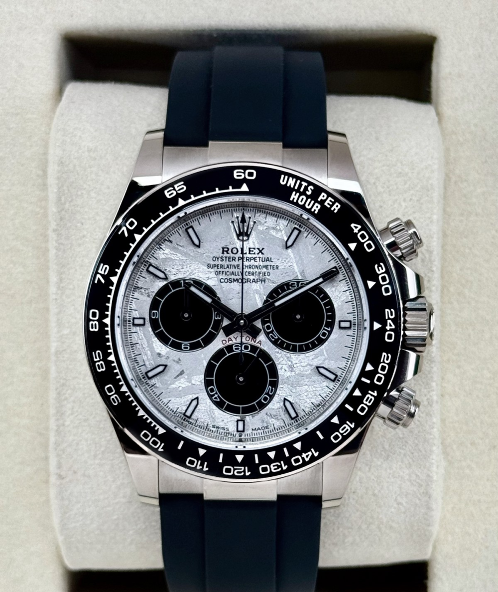 NEW 2026 Rolex Daytona 40mm 126519LN White Gold Oysterflex Meteorite Dial