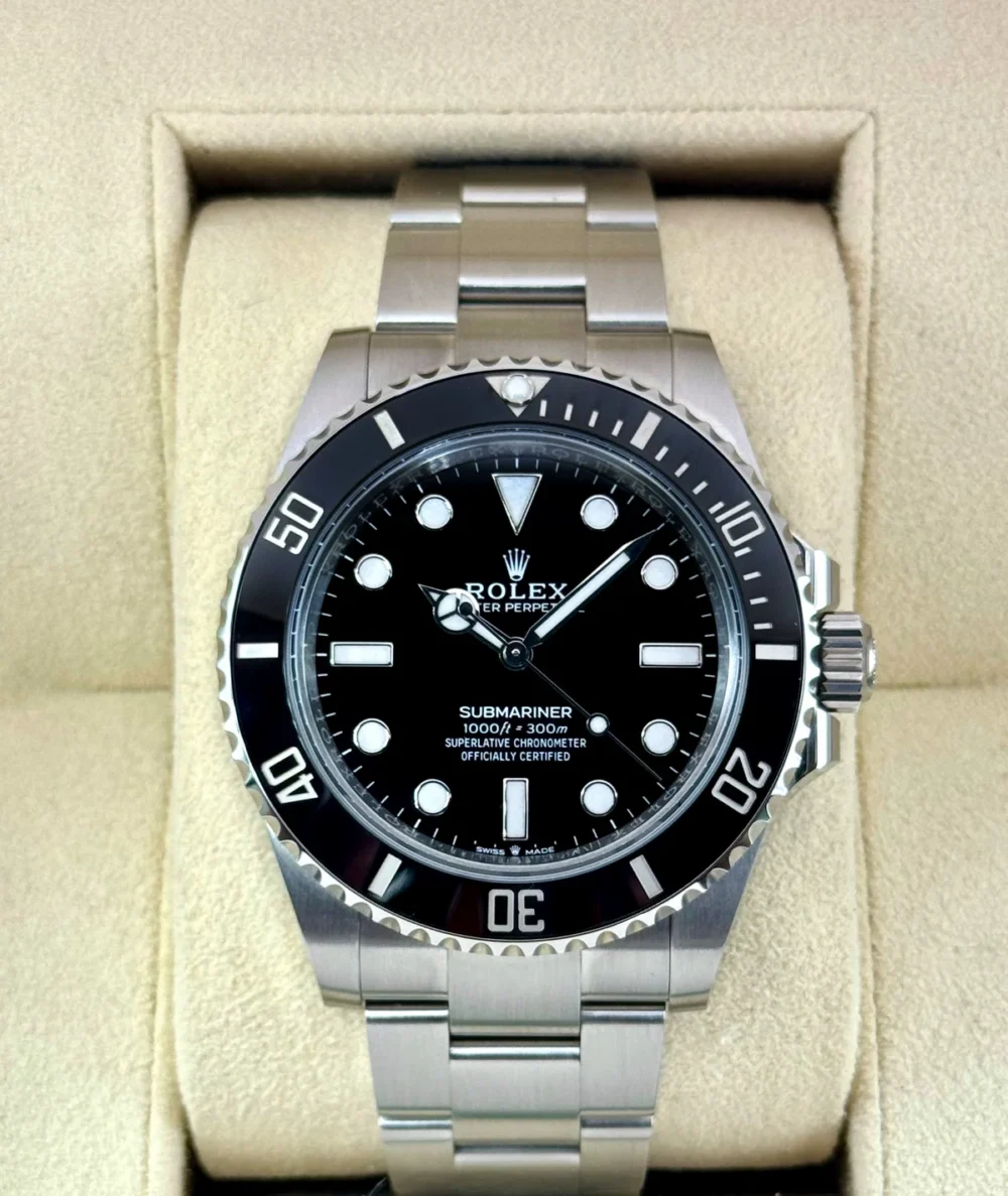2025 Rolex Submariner 41mm 124060 Stainless Steel Black Dial