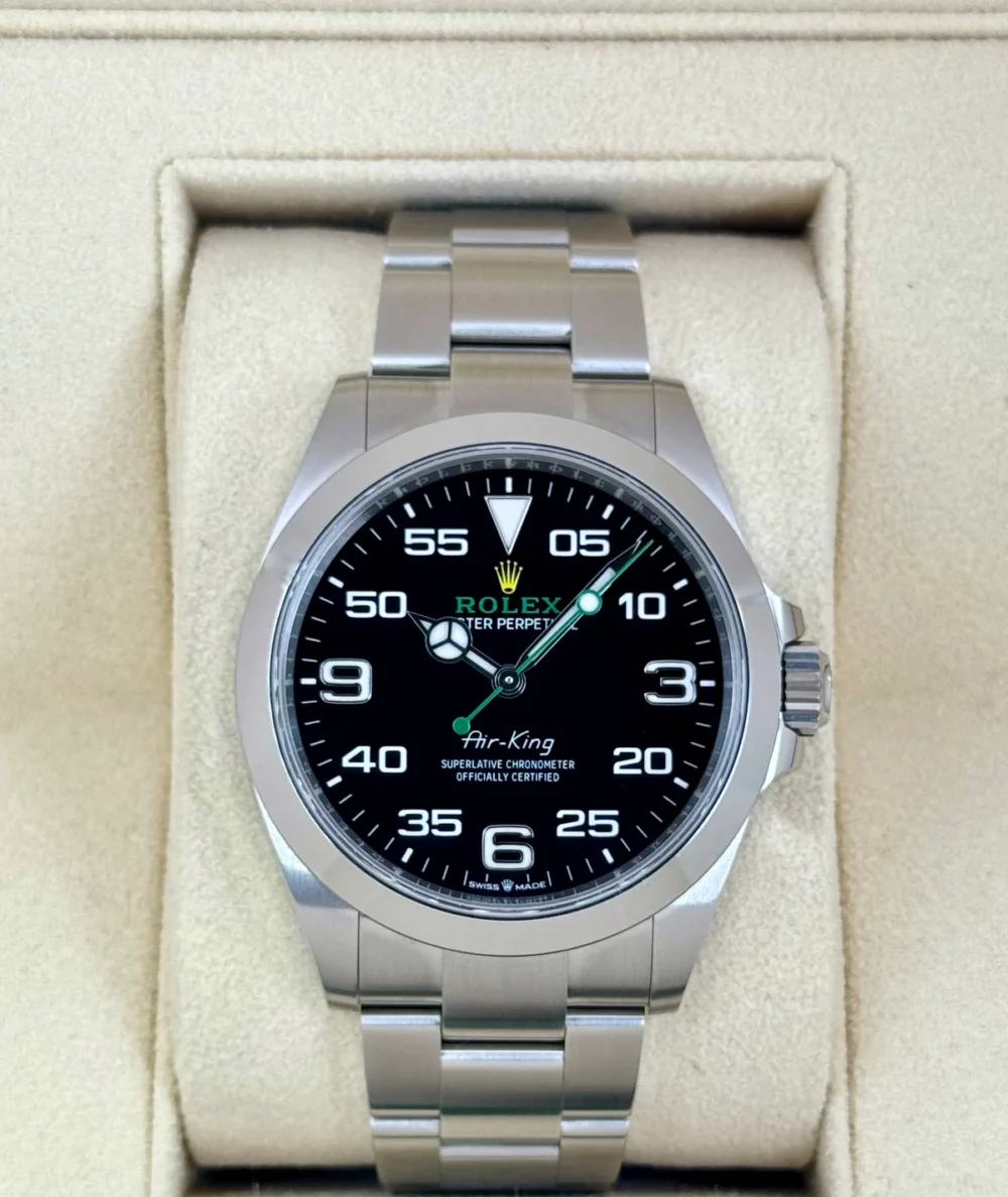 NEW 2024 Rolex Air-King 40mm 126900 Stainless Steel Black Dial