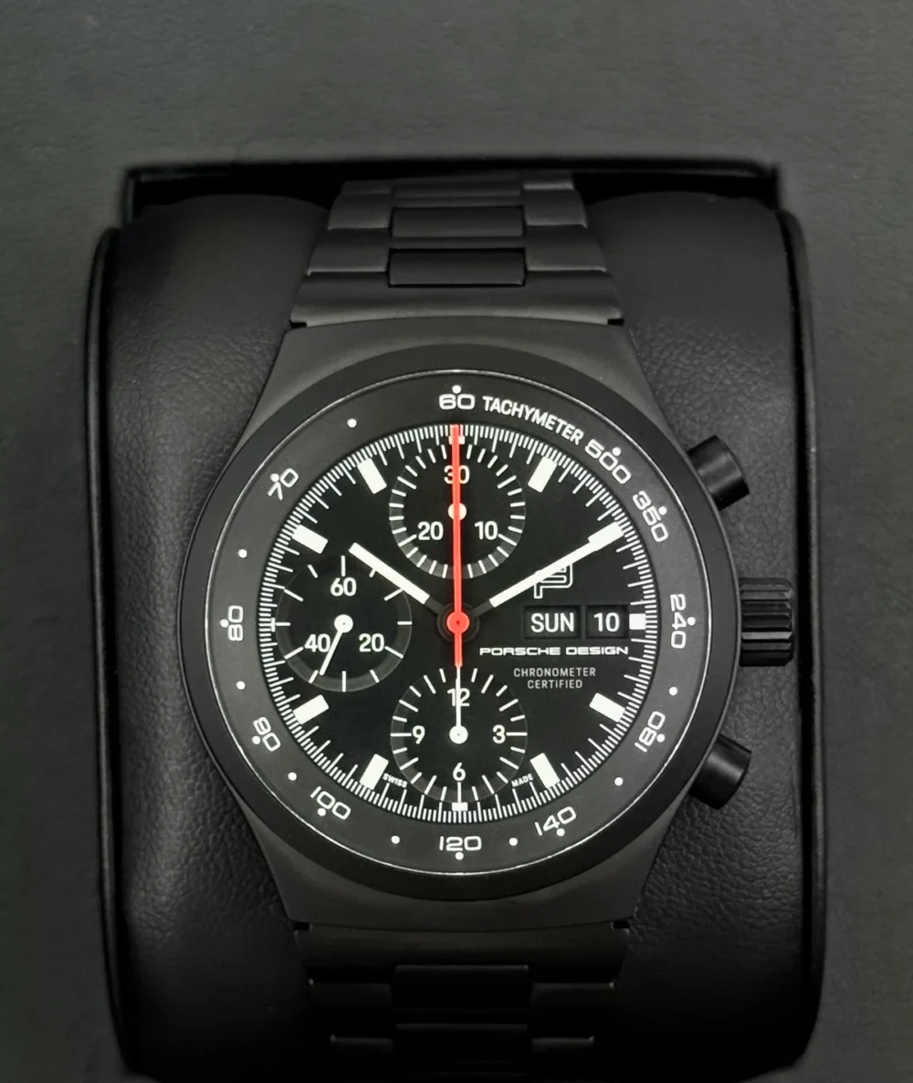 NEW 2025 Porsche Design Numbered Edition 41mm 6043.7.01.001.01.5 Titanium Black Dial
