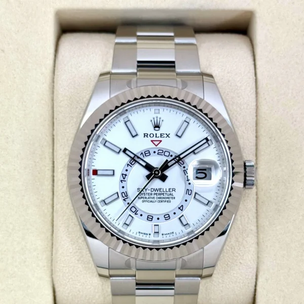 NEW 2025 Rolex Sky-Dweller 42mm 336934 Stainless Steel Oyster White Dial